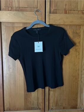 All Saints Women’s Black Short Sleeve Tee